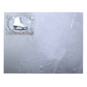 Ik hou van schaatsen notitieblok (Voorkant)