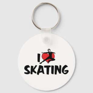 Ik Hou Van Schaatsen Sleutelhanger