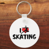 Ik Hou Van Schaatsen Sleutelhanger (Voorkant)