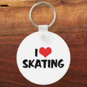 Ik Hou Van Schaatsen Sleutelhanger (Voorkant)