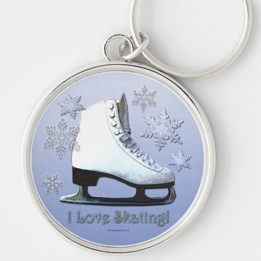 Ik hou van schaatsen sleutelhanger (Voorkant)