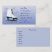 Ik hou van schaatsen visitekaartje (Voorkant / Achterkant)