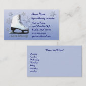 Ik hou van schaatsen visitekaartje (Voorkant / Achterkant)