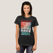 Ik hou van schaken sinds 1984 t-shirt (Voorkant volledig)