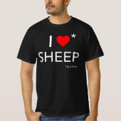 Ik hou van schapen (als vriend) t-shirt (Voorkant)