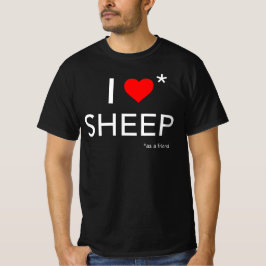 Ik hou van schapen (als vriend) t-shirt