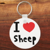 Ik hou van schapen sleutelhanger (Voorkant)