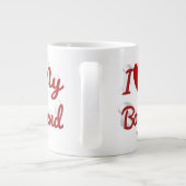 Ik hou van schattige rode tekst van mijn vriend grote koffiekop (Achterkant)