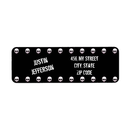 Ik hou van schedels etiket (Voorkant)