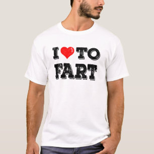 Ik hou van scheet grappige man papa gag cadeau t-shirt