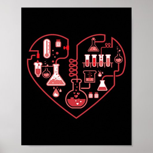 Ik hou van scheikunde Hartwetenschap voor leraar e Poster (Voorkant)