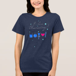 Ik hou van scheikunde, "Ik hou van jou" verborgen  Tri-Blend Shirt
