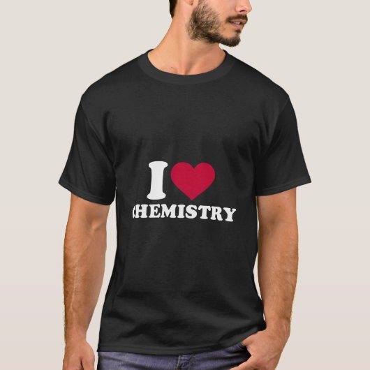 Ik hou van scheikunde t-shirt (Voorkant)