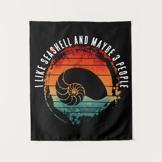 IK HOU VAN SCHELP EN MISSCHIEN 3 MENSEN WANDKLEED (Voorkant)