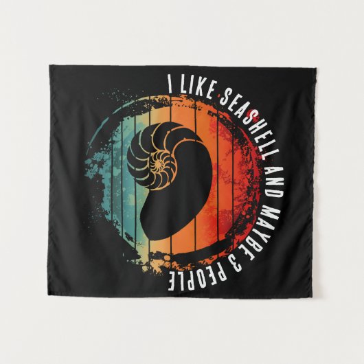 IK HOU VAN SCHELP EN MISSCHIEN 3 MENSEN WANDKLEED (Voorkant (horizontaal))