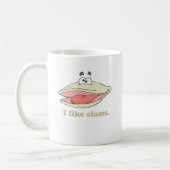 Ik hou van schelpdieren koffiemok (Links)