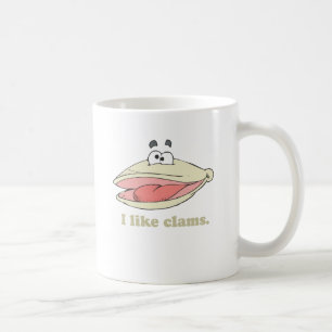 Ik hou van schelpdieren koffiemok