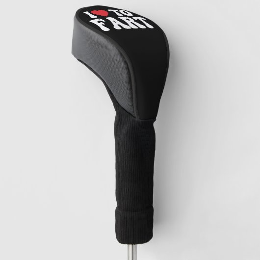Ik hou van scheten Groovy Golfheadcover (Schuin)