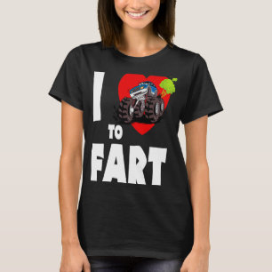 Ik Hou Van Scheten Monstertruck Scheten Ik Hart O T-shirt