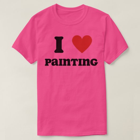 Ik hou van schilderen t-shirt (Design voorkant)