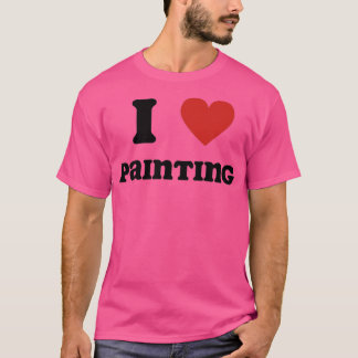 Ik hou van schilderen t-shirt