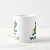 Ik hou van schildpad koffiemok (Center)