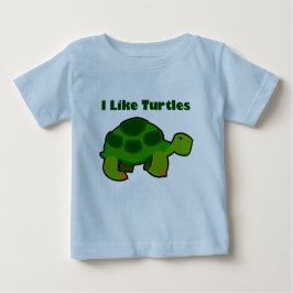 Ik hou van schildpadden - Baby Fine Jersey T-Shirt