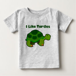 Ik hou van schildpadden - Baby Fine Jersey T-Shirt