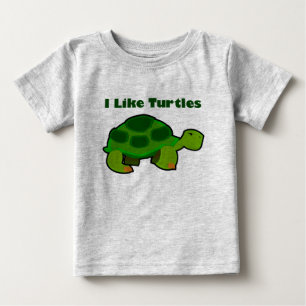 Ik hou van schildpadden - Baby Fine Jersey T-Shirt