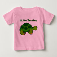Ik hou van schildpadden - Baby Fine Jersey T-Shirt