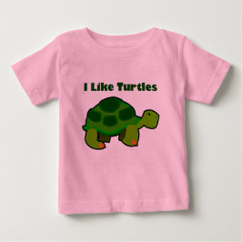 Ik hou van schildpadden - Baby Fine Jersey T-Shirt