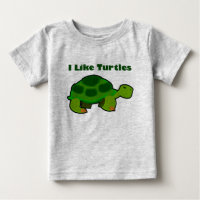 Ik hou van schildpadden - Baby Fine Jersey T-Shirt