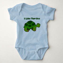Ik hou van schildpadden - Baby Jersey Bodysuit