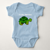 Ik hou van schildpadden - Baby Jersey Bodysuit (Voorkant)