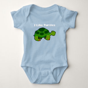 Ik hou van schildpadden - Baby Jersey Bodysuit