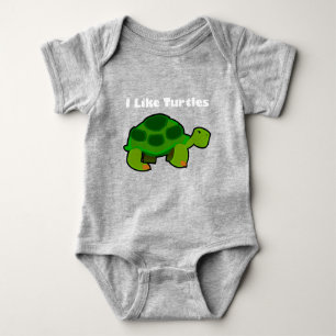 Ik hou van schildpadden - Baby Jersey Bodysuit