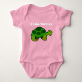 Ik hou van schildpadden - Baby Jersey Bodysuit (Voorkant)