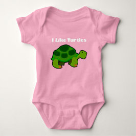 Ik hou van schildpadden - Baby Jersey Bodysuit