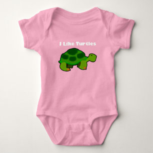 Ik hou van schildpadden - Baby Jersey Bodysuit