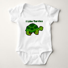Ik hou van schildpadden - Baby Jersey Bodysuit