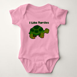 Ik hou van schildpadden - Baby Jersey Bodysuit