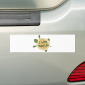 Ik hou van schildpadden bumpersticker (Op auto)