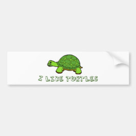 Ik hou van schildpadden bumpersticker