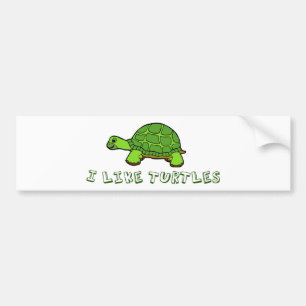 Ik hou van schildpadden bumpersticker