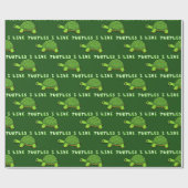 Ik hou van schildpadden cadeaupapier (Vlak)