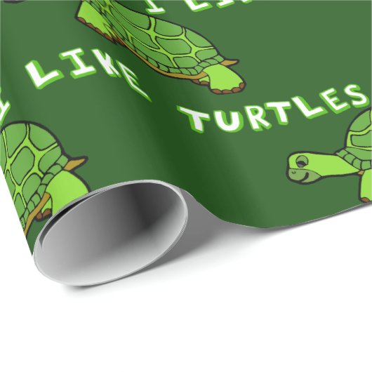 Ik hou van schildpadden cadeaupapier (Rol Hoek)