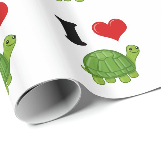 Ik hou van schildpadden cadeaupapier (Rol Hoek)