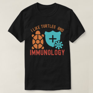 Ik Hou van Schildpadden en Immunologie T-shirt