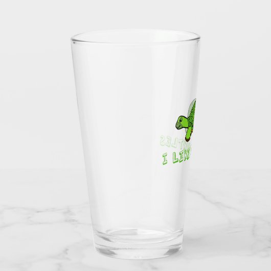 Ik hou van schildpadden glas (Rechts)