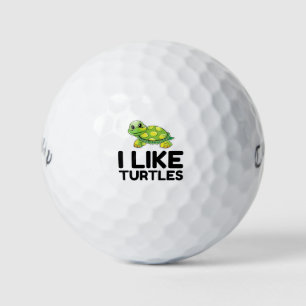 Ik hou van schildpadden golfballen